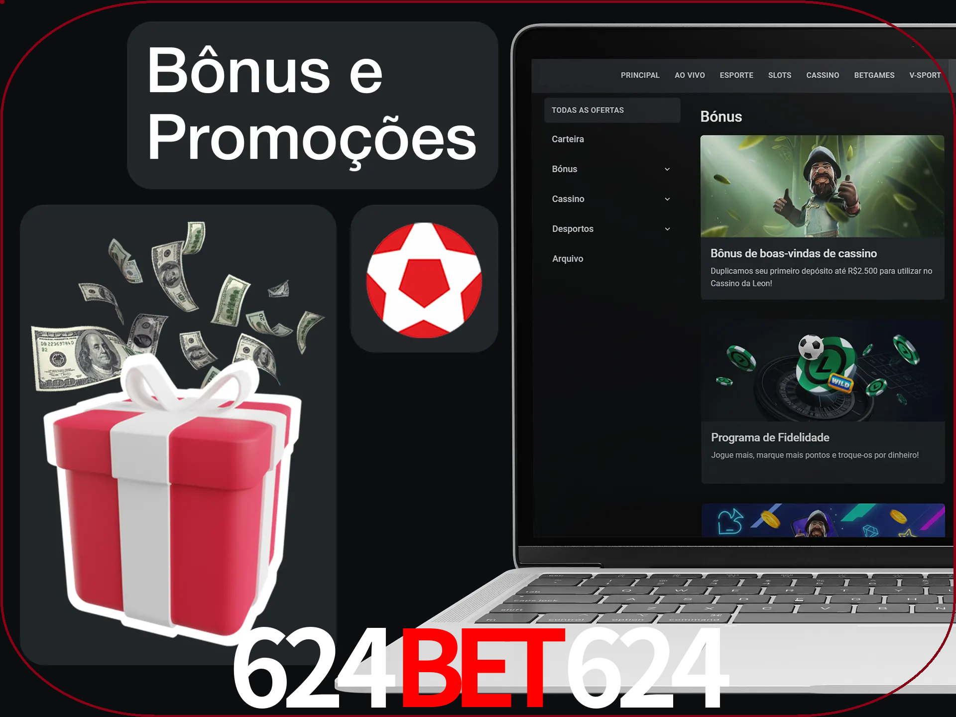 Verifique se há novos bônus e promoções.
